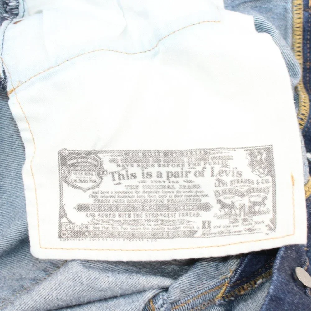 Vintage Levi's 501 Jeans 40 X 28 Blue Denim Medium Wash Straight Button Fly - Picture 10 of 12